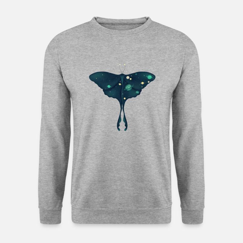Cosmic Moth - Unisex Sweatshirt - salt & pepper