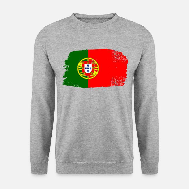 Portugal - Unisex Pullover - Weißgrau meliert