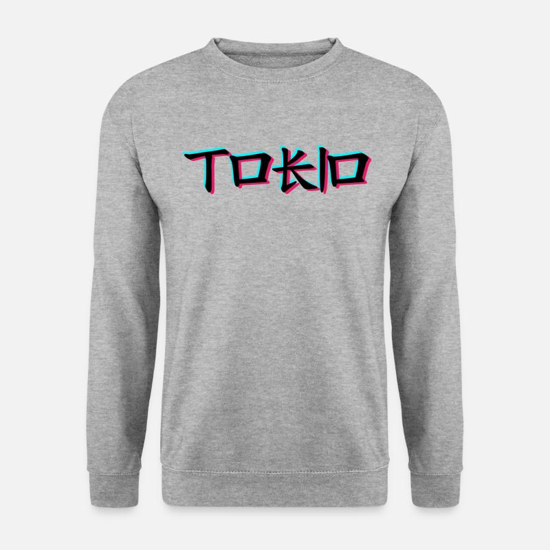 Tokio - Unisex Pullover - Weißgrau meliert