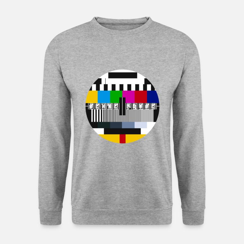Send Pause - Test Image - Philips PM5544 - Oldschool - Unisex Sweatshirt - salt & pepper