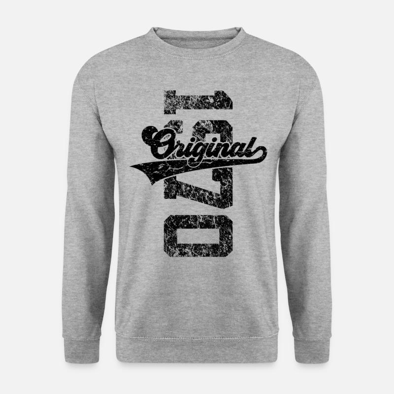 56. GEBURTSTAG ORIGINAL 1970 - Unisex Pullover - Weißgrau meliert