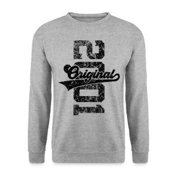25E ANNIVERSAIRE ORIGINAL 2001 - Sweat-shirt Unisexe - gris chiné - Devant - Alina (178cm) & Michal (187cm)