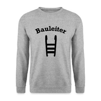 Bauleiter Baustellenleiter - Unisex Pullover - Weißgrau meliert - Vorne - Alina (178cm) & Michal (187cm)