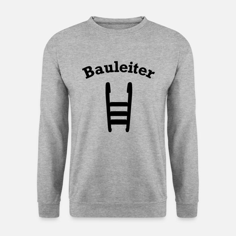Bauleiter Baustellenleiter - Unisex Pullover - Weißgrau meliert