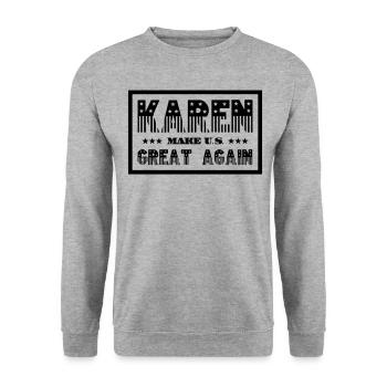 Karen rend sa grandeur aux États-Unis - Sweat-shirt Unisexe - gris chiné - Devant - Alina (178cm) & Michal (187cm)