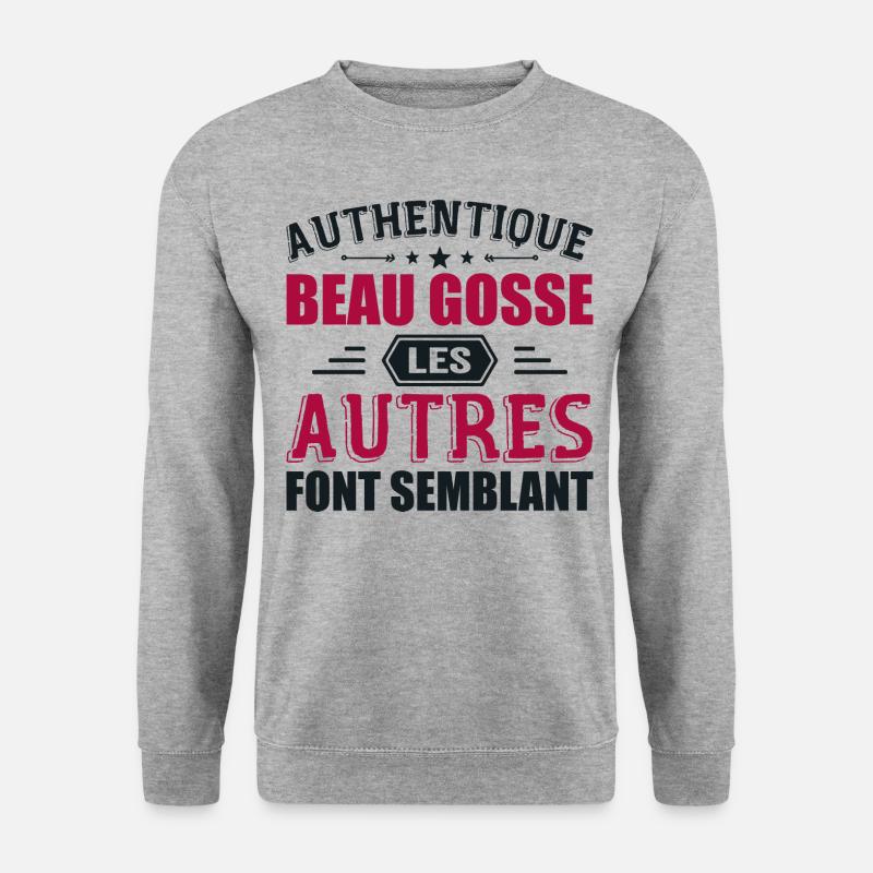 Authentic Handsome Kid - Unisex Sweatshirt - salt & pepper