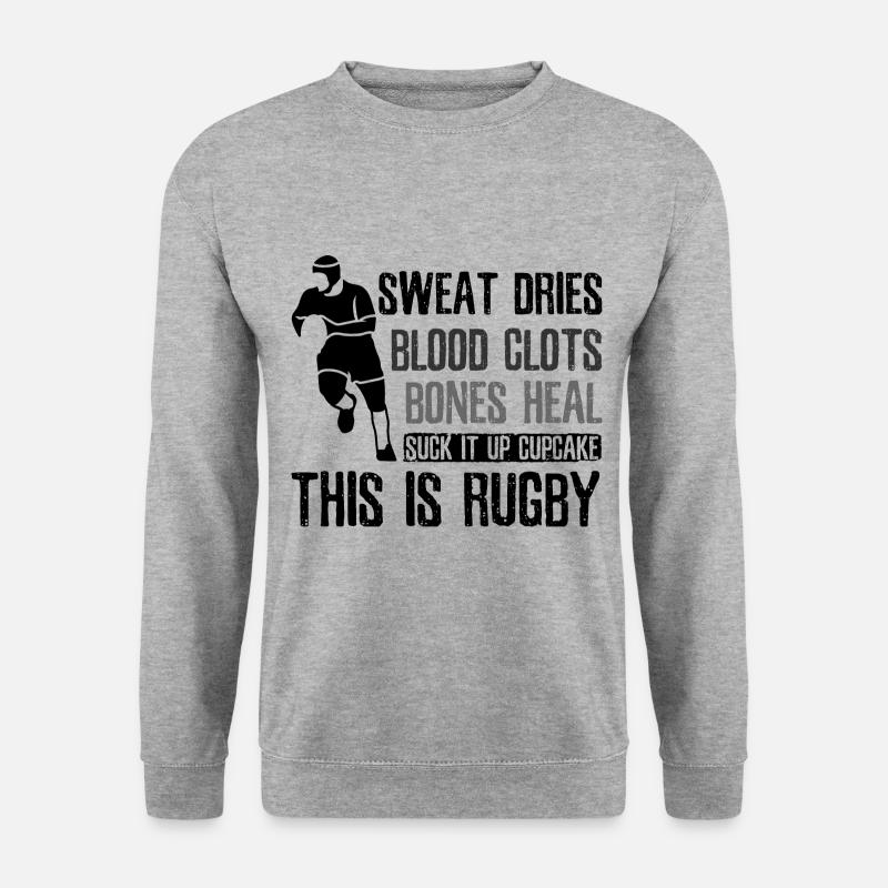 Rugby Rugby - Unisex Pullover - Weißgrau meliert