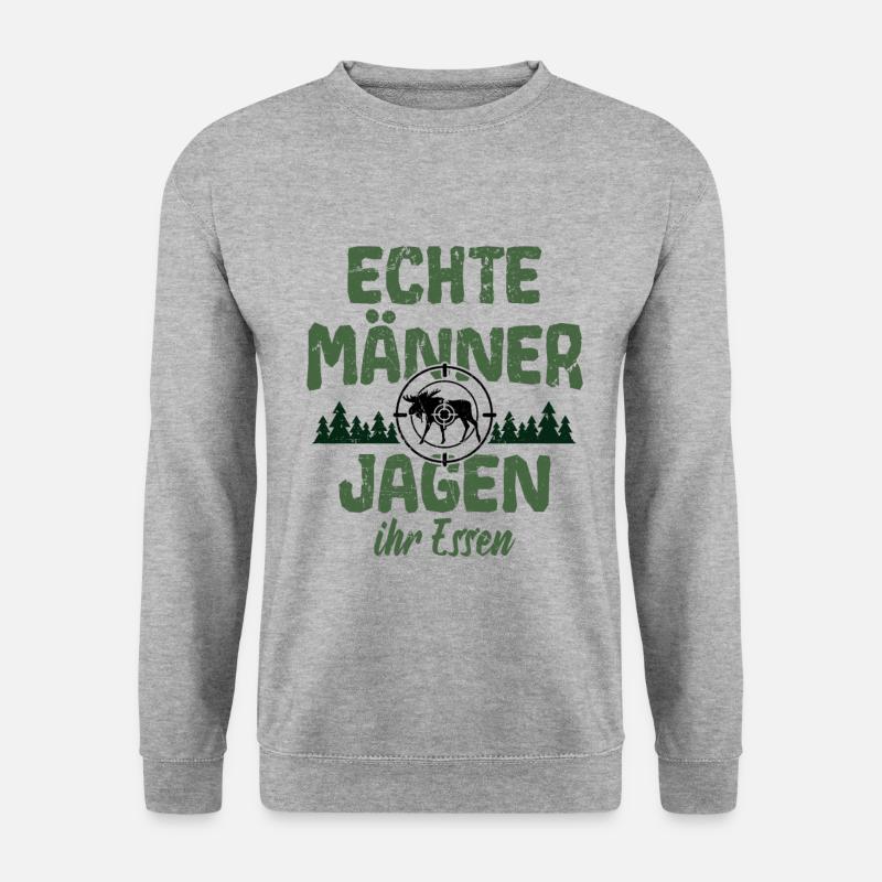 Jäger Jäger Jagd - Unisex Pullover - Weißgrau meliert