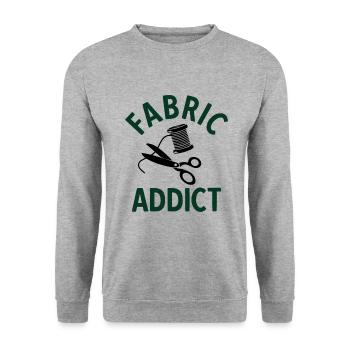 Nähen Und Schneidern Für Näher - Unisex Pullover - Weißgrau meliert - Vorne - Alina (178cm) & Michal (187cm)