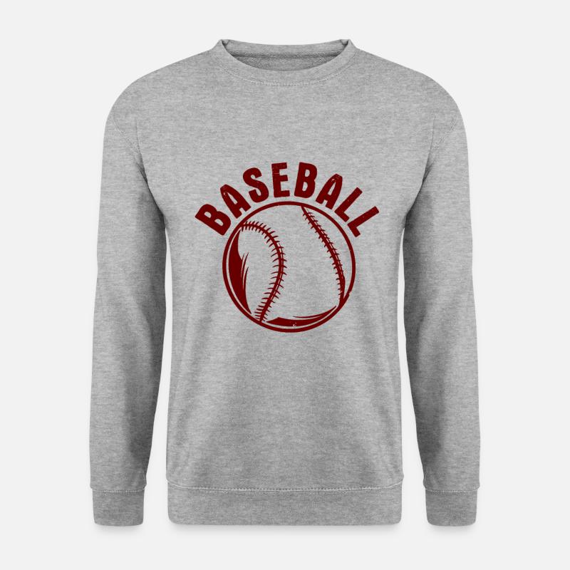 Baseball - Unisex Pullover - Weißgrau meliert