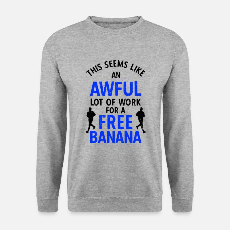 Läufer Joggen - Unisex Pullover - Weißgrau meliert