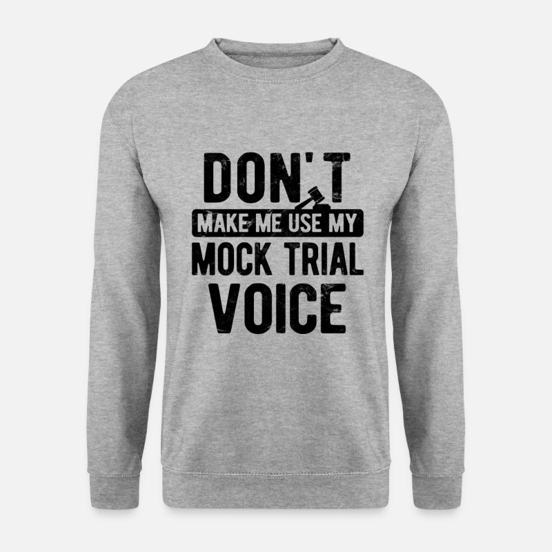 Richter Jurist Anwalt - Unisex Pullover - Weißgrau meliert