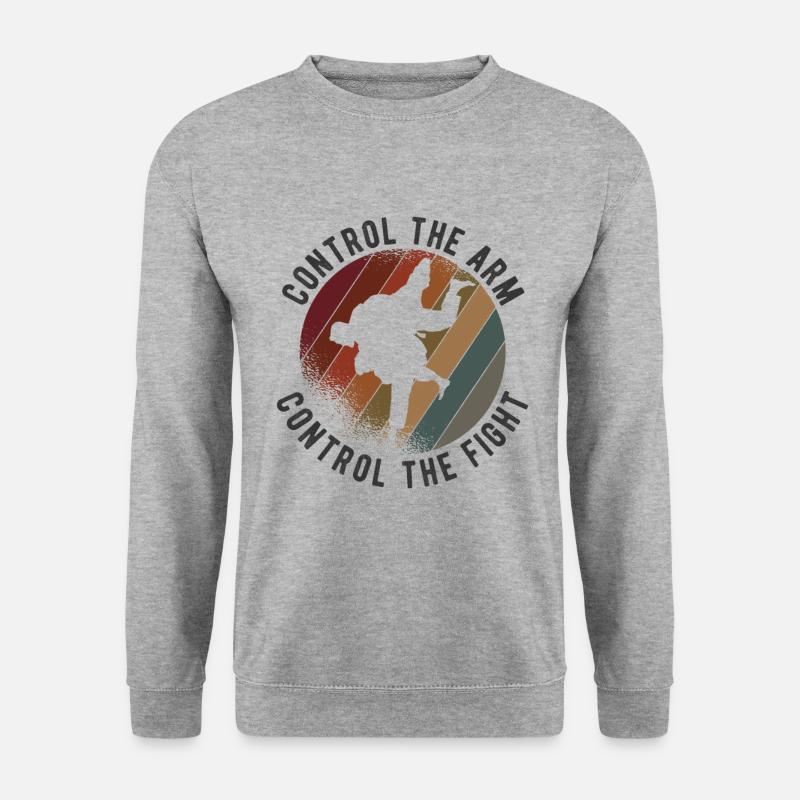 BJJ Jiu Jitsu - Unisex Pullover - Weißgrau meliert