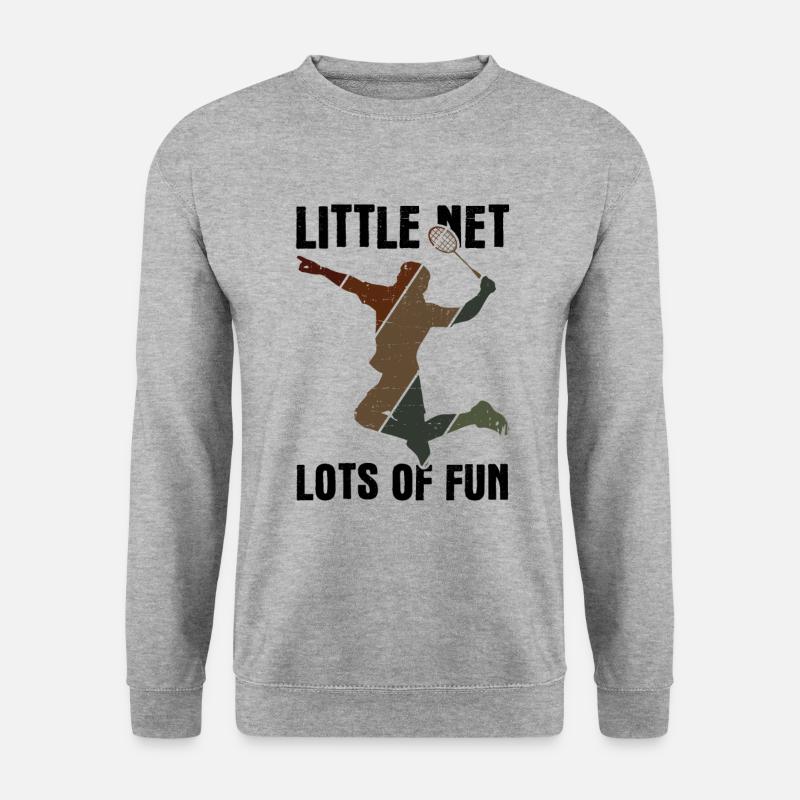 Badminton - Unisex Pullover - Weißgrau meliert