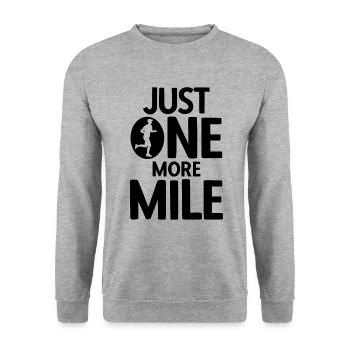 Läufer Joggen - Unisex Pullover - Weißgrau meliert - Vorne - Alina (178cm) & Michal (187cm)