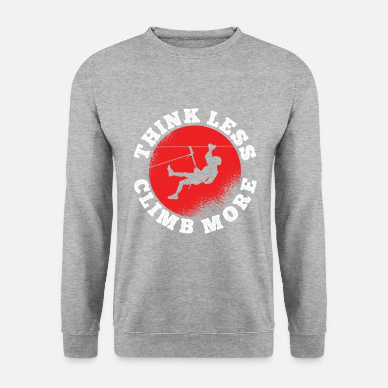 Klettern Bouldern - Unisex Pullover - Weißgrau meliert