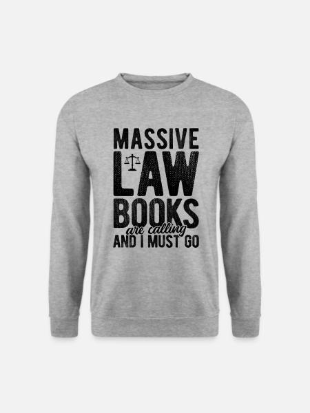 Richter Jurist Anwalt - Unisex Pullover - Weißgrau meliert