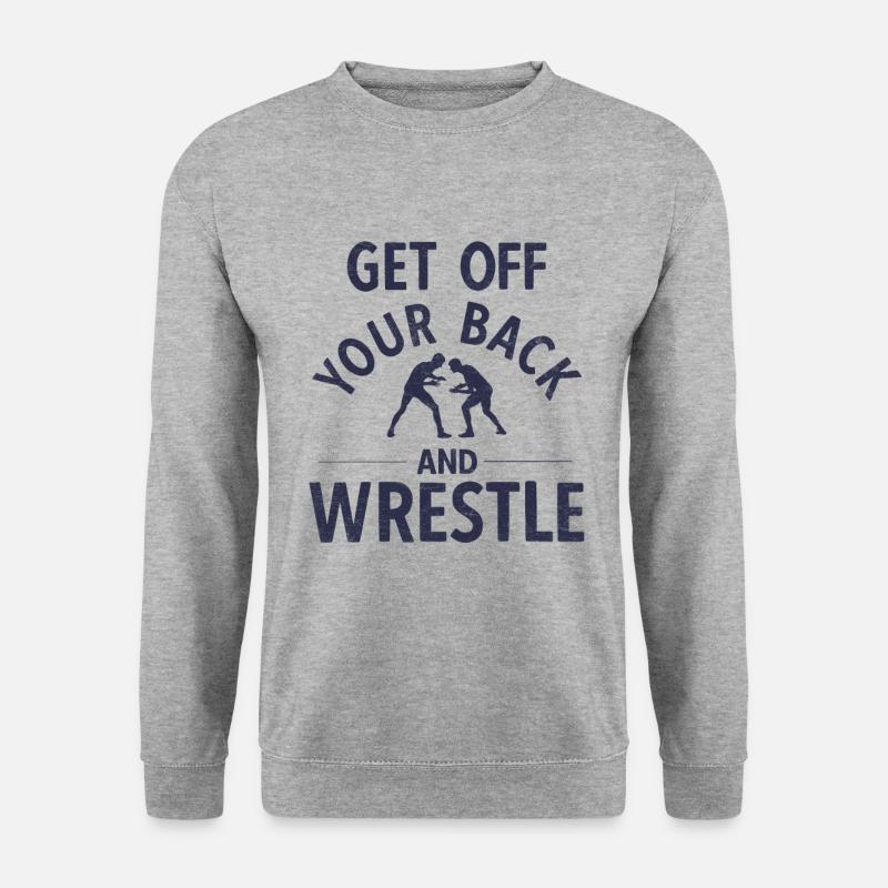 Grappling Martial Arts Wrestling - Unisex Pullover - Weißgrau meliert