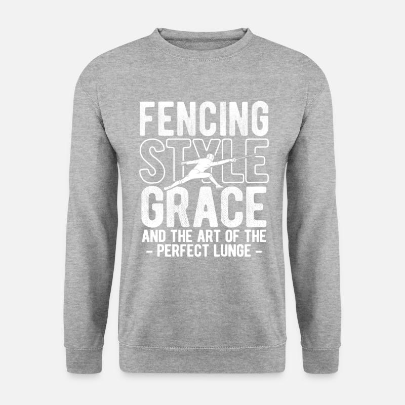 Fechten - Unisex Pullover - Weißgrau meliert
