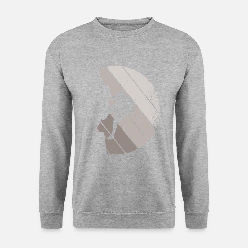 Klettern Bouldern - Unisex Pullover - Weißgrau meliert