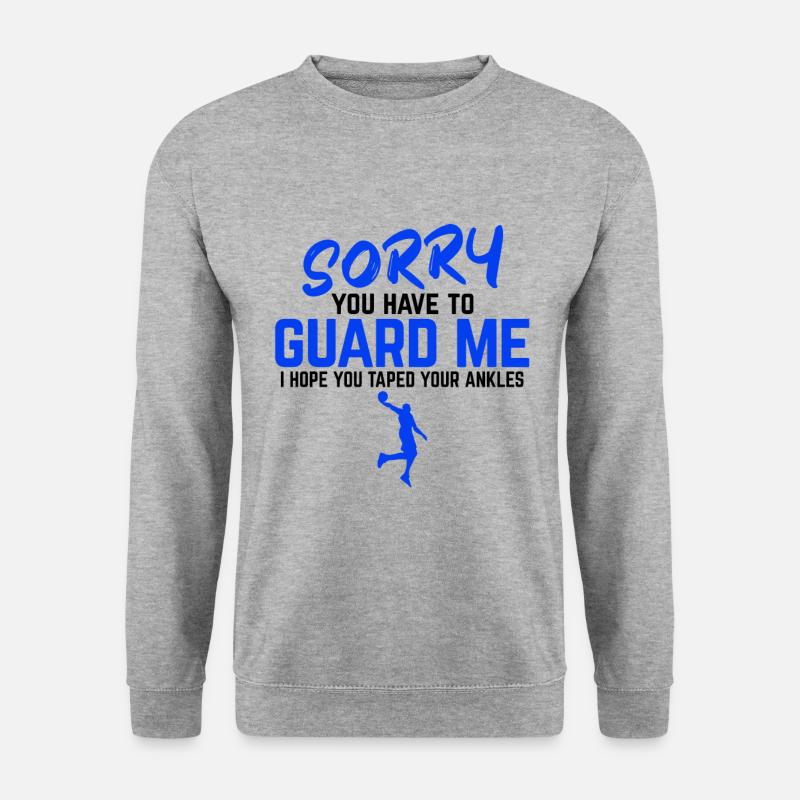 Basketball - Unisex Pullover - Weißgrau meliert