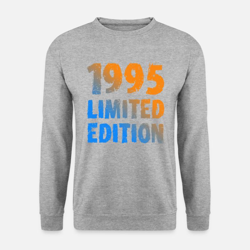1995 Limited Edition Geburtstag Geschenk Frau Mann - Unisex Pullover - Weißgrau meliert