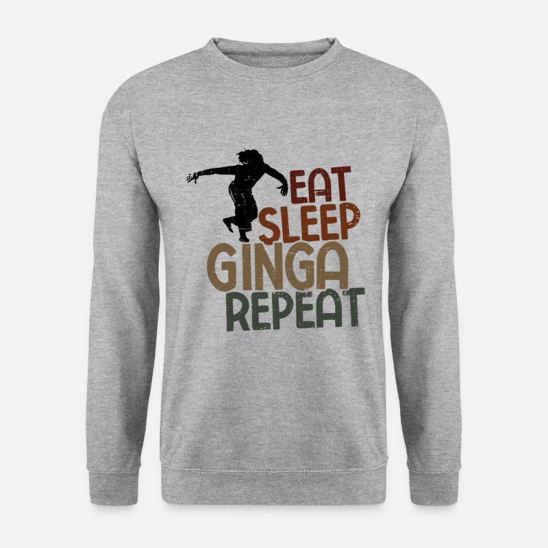 Capoeira - Unisex Pullover - Weißgrau meliert