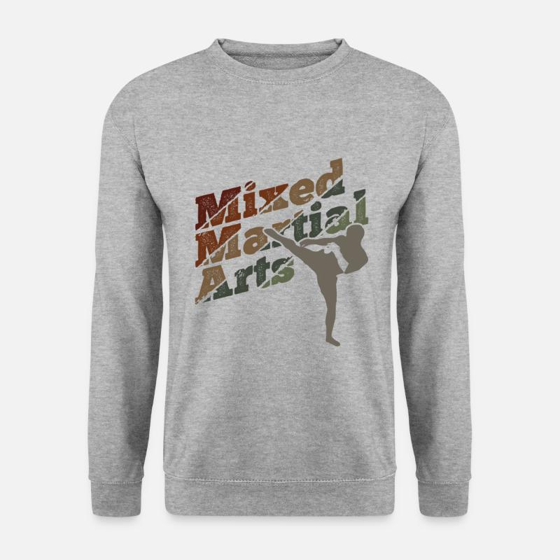 Mixed Martial Arts MMA - Unisex Pullover - Weißgrau meliert