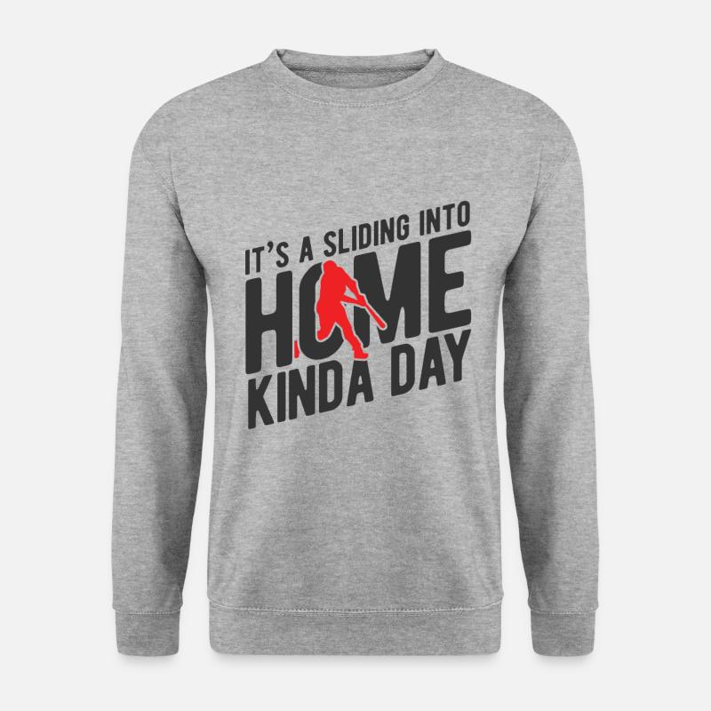 Baseball - Unisex Pullover - Weißgrau meliert