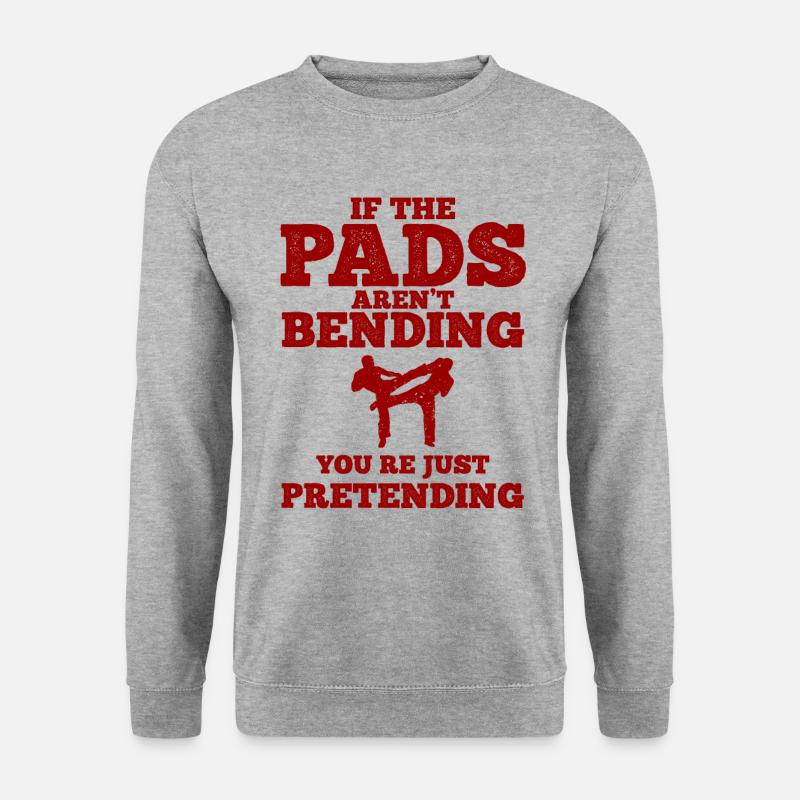 Kickboxing - Unisex Pullover - Weißgrau meliert