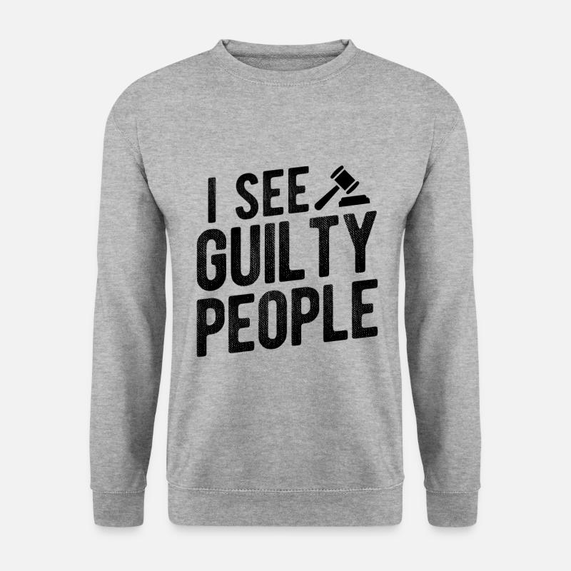 Richter Jurist Anwalt - Unisex Pullover - Weißgrau meliert