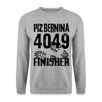 Piz Bernina Finisher 4049 Mountaineer Suisse - Sweat-shirt Unisexe - gris chiné - Devant - Alina (178cm) & Michal (187cm)