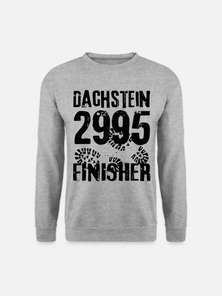 Dachstein 2995 Steiermark Bergsteigen Wandern Berg - Unisex Pullover - Weißgrau meliert