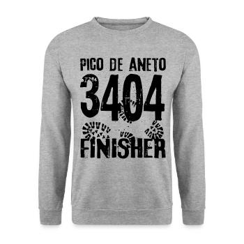 Pico de Aneto Néthou Maladeta Mountains Spain Mountain - Unisex Sweatshirt - salt & pepper - Front - Alina (178cm) & Michal (187cm)