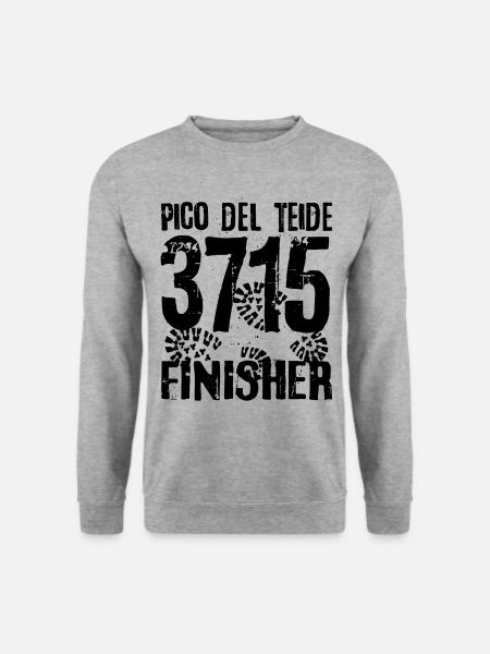 Canadas Pico Del Teide Teneriffa Spanien Wandern - Unisex Pullover - Weißgrau meliert