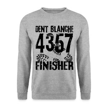Dent Blanche Montagne Valais Alpinistes - Sweat-shirt Unisexe - gris chiné - Devant - Alina (178cm) & Michal (187cm)