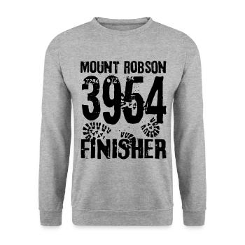 Mount Robson Hike Rocky Mountains Canada - Unisex Sweatshirt - salt & pepper - Front - Alina (178cm) & Michal (187cm)