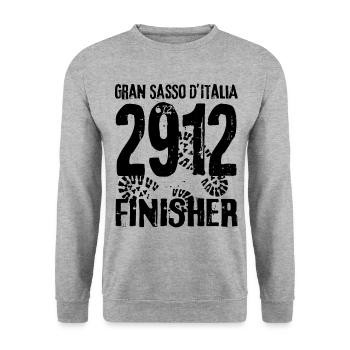 Gran Sasso d’Italia Corno Grande Mont Abruzzes - Sweat-shirt Unisexe - gris chiné - Devant - Alina (178cm) & Michal (187cm)