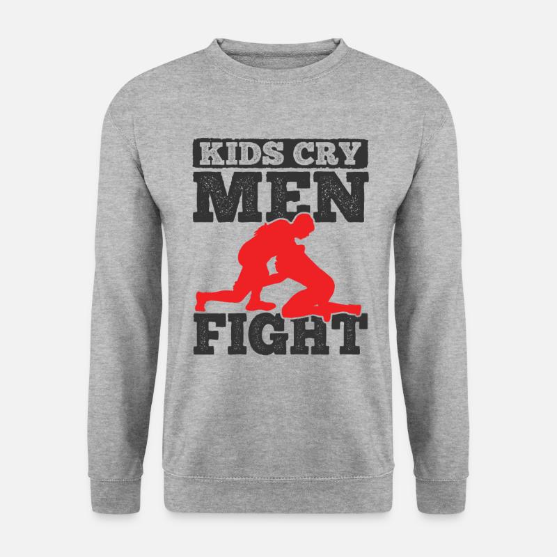 Grappling Martial Arts Wrestling - Unisex Pullover - Weißgrau meliert