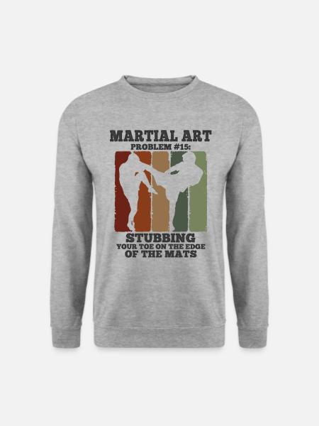 Mixed Martial Arts MMA - Unisex Pullover - Weißgrau meliert