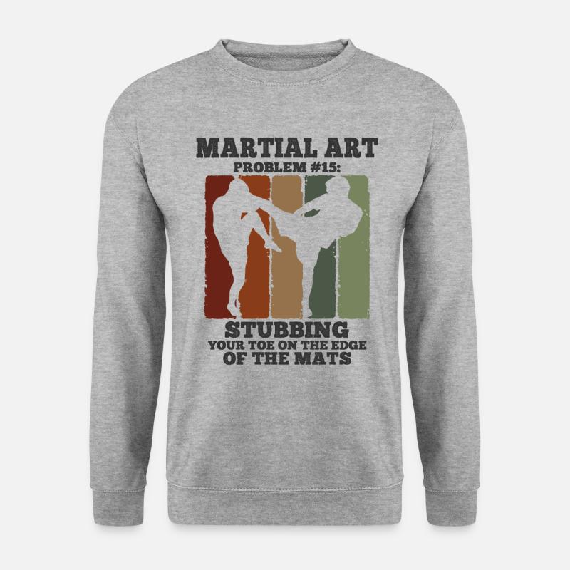 Mixed Martial Arts MMA - Unisex Pullover - Weißgrau meliert