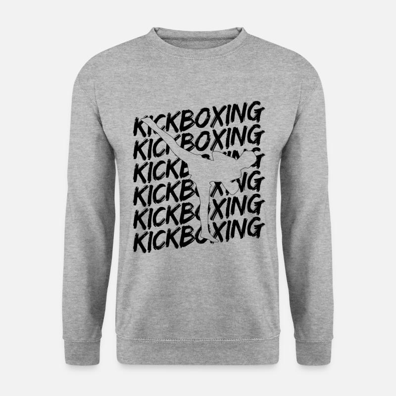 Kickboxing - Unisex Pullover - Weißgrau meliert