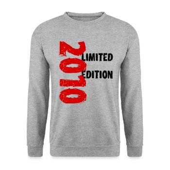 2010 Édition Limitée Anniversaire Cadeau Femme Mari - Sweat-shirt Unisexe - gris chiné - Devant - Alina (178cm) & Michal (187cm)