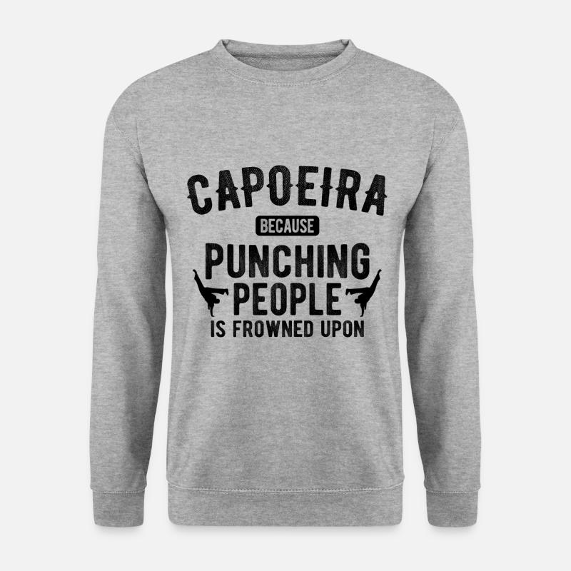 Capoeira - Unisex Pullover - Weißgrau meliert