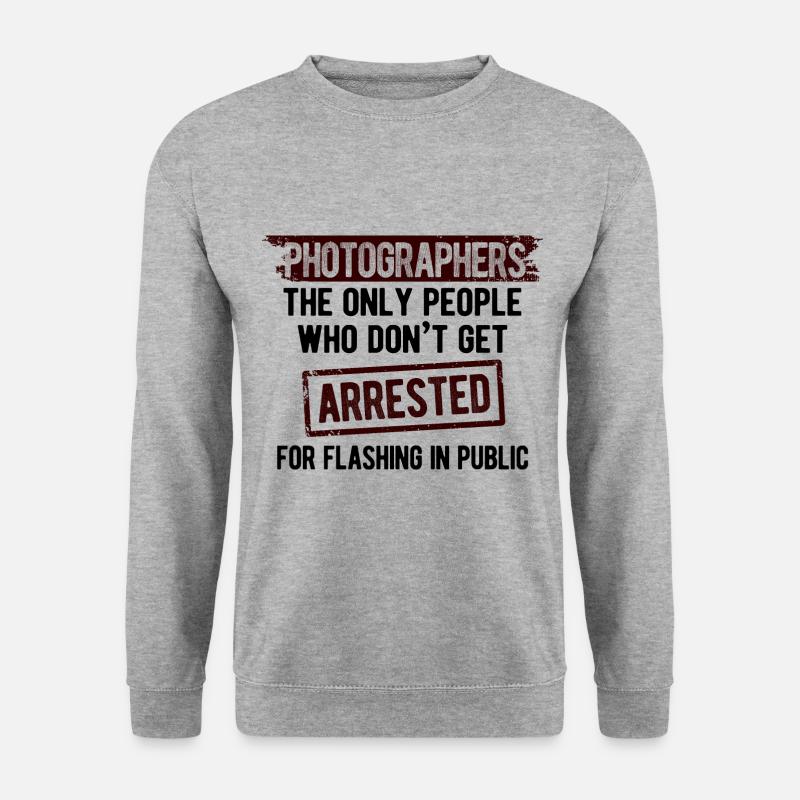 Fotografie Fotograf - Unisex Pullover - Weißgrau meliert