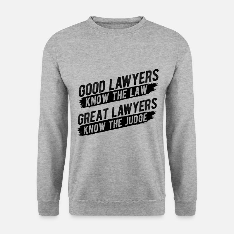 Richter Jurist Anwalt - Unisex Pullover - Weißgrau meliert