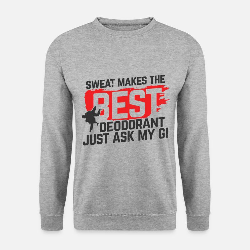 BJJ Jiu Jitsu - Unisex Pullover - Weißgrau meliert