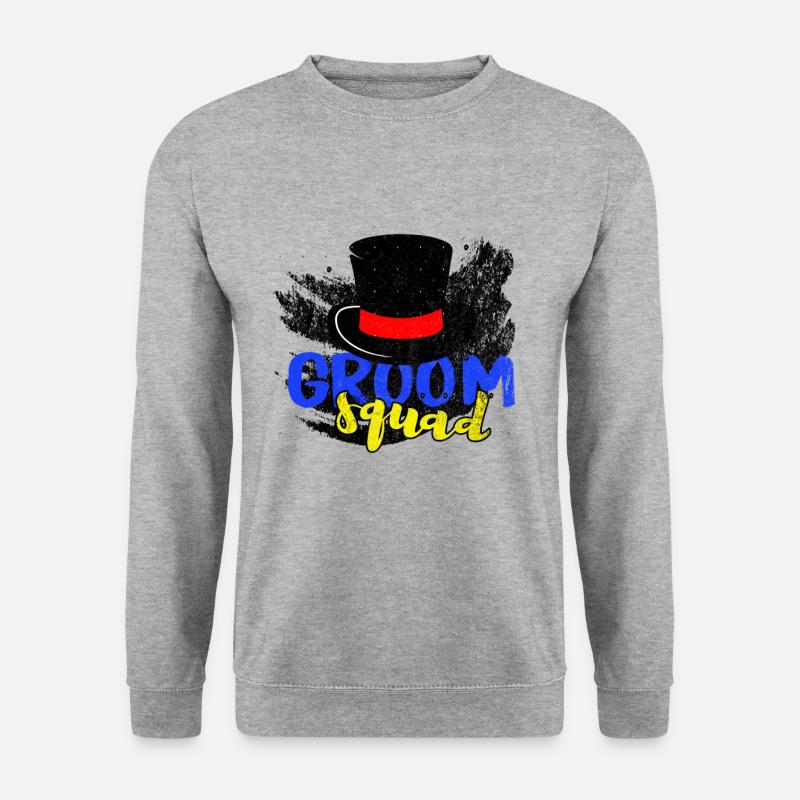 GROOM SQUAD - Unisex Pullover - Weißgrau meliert