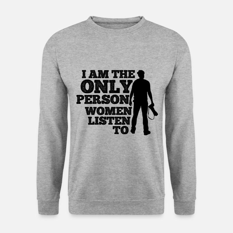 Fotografie Fotograf - Unisex Pullover - Weißgrau meliert