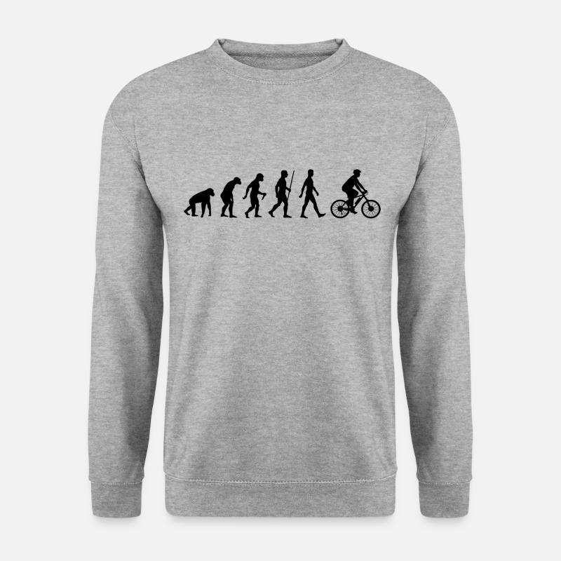 E-Bike Evolution Pedelec vélo Ebike - Sweat-shirt Unisexe - gris chiné
